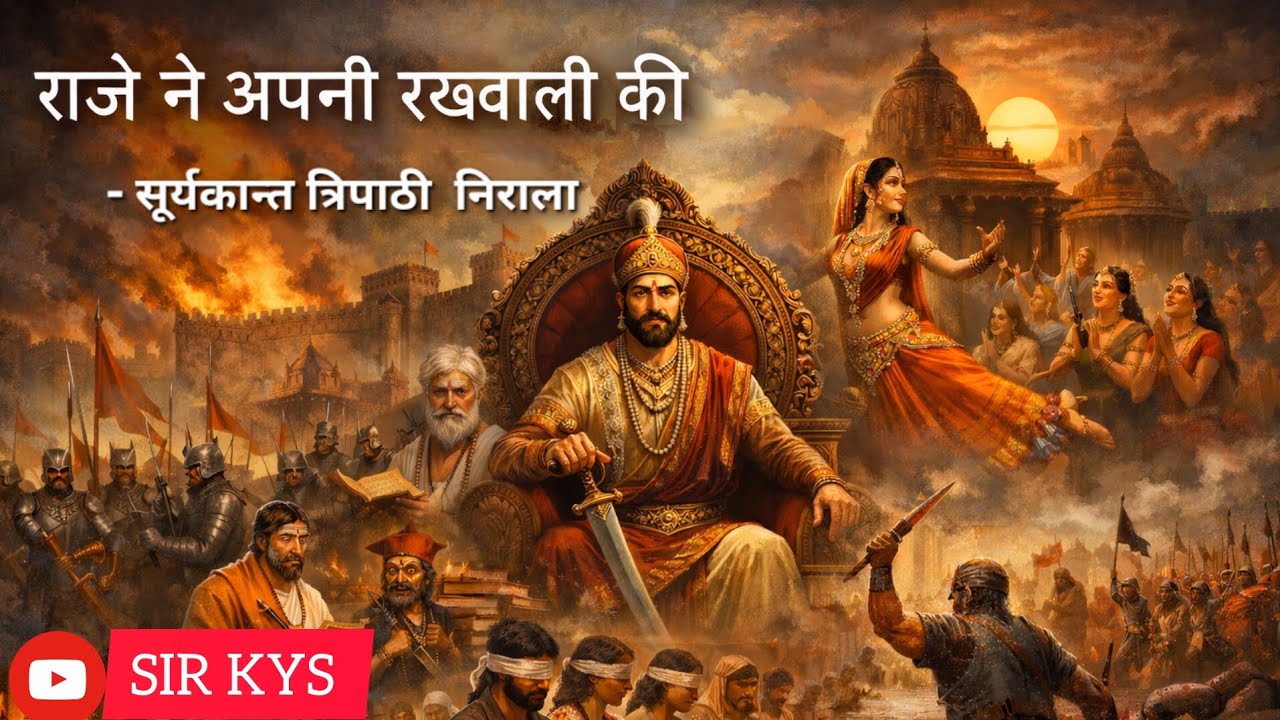 राजे ने अपनी रखवाली की- सूर्यकांत त्रिपाठी निराला (Raje Ne Apni Rakhwali Ki - Nirala)
