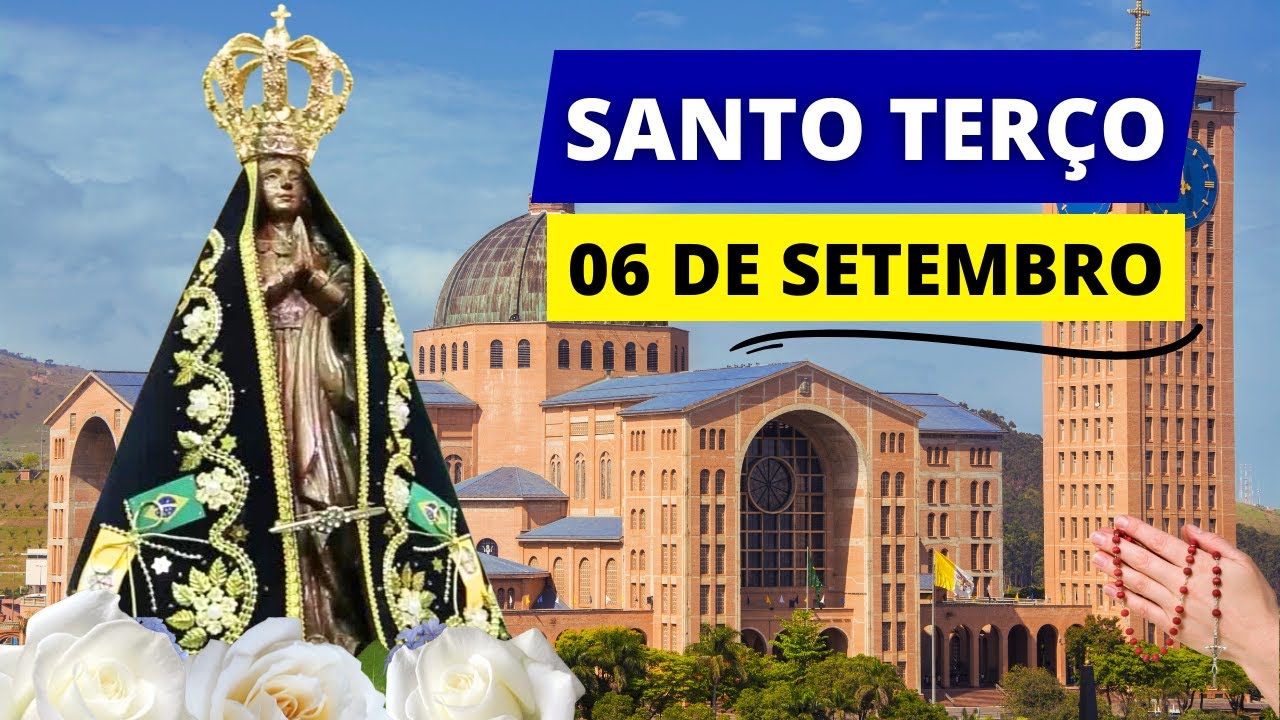TERÇO DE APARECIDA DE HOJE - 06/09/2025 | MISTÉRIOS GOZOSOS | COM NOSSA SENHORA, MÃE DA ESPERANÇA