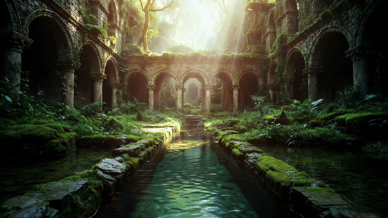 Water Garden | Ancient | Eternal Spring | Ambiance | Live Wallpaper 4K