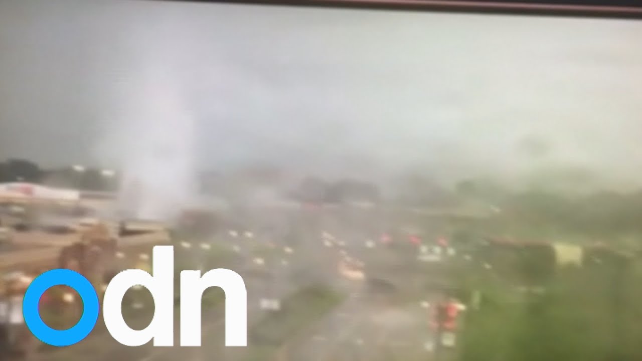 Tornado sends cars flying in Ohio