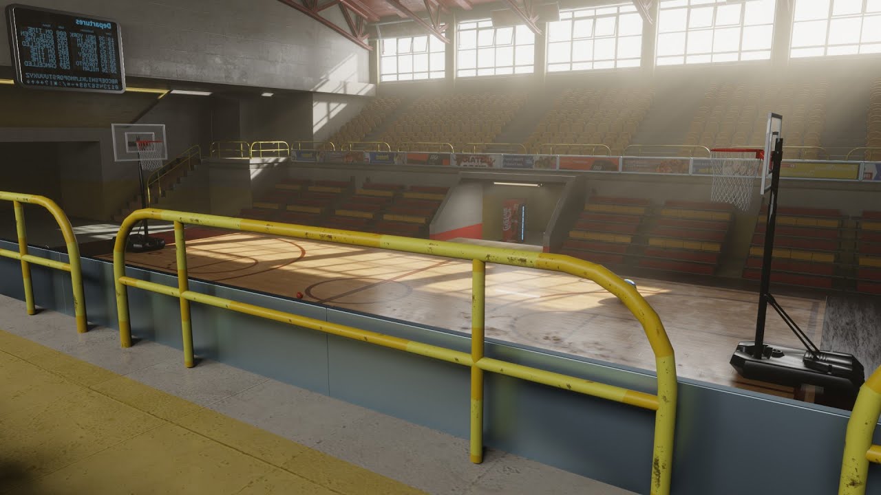 creating a full basketball stadium in blender in minutes