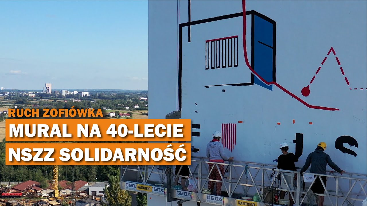 Ogromny mural w 40-rocznicę NSZZ „Solidarność”