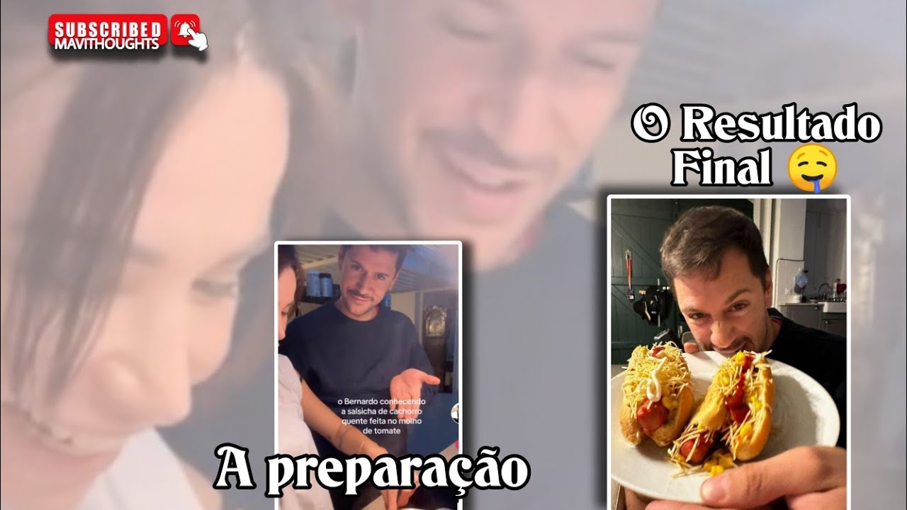 O Chef Bernardo 👨🏻‍🍳! Master Chef Bru Aprovado!🌭😋💖 | Esta Felicidade Deles 🤏❤️ | Brunardo 🤍