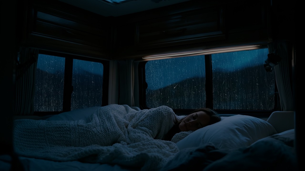 Night Car Window Rain | Clean White Noise Ambience for Deep, Undisturbed and Peaceful Sleep