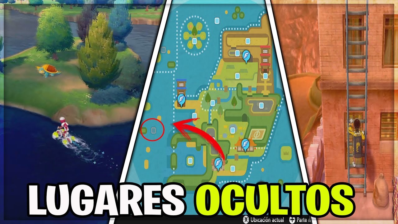LUGARES SECRETOS & OCULTOS que has OLVIDADO en ISLA de la ARMADURA POKEMON ESPADA y ESCUDO