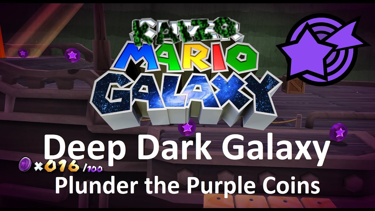 Kaizo Mario Galaxy | Deep Dark Galaxy &ndash; Plunder the Purple Coins | 100% Walkthrough
