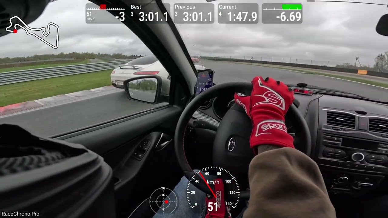 Moscow Raceway Lada Granta мокро