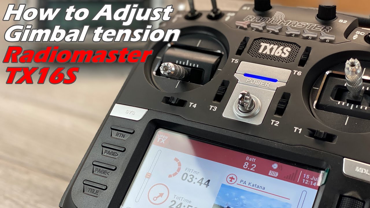 Radiomaster TX16S Multiprotocol RC Transmitter - How to Adjust Gimbal Tension
