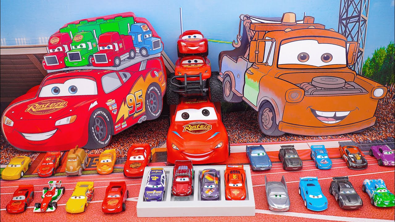 Disney Pixar Cars Unboxing Review | Full Lightning McQueen, Tow Mater, Doc Hudson, Sally, Mack