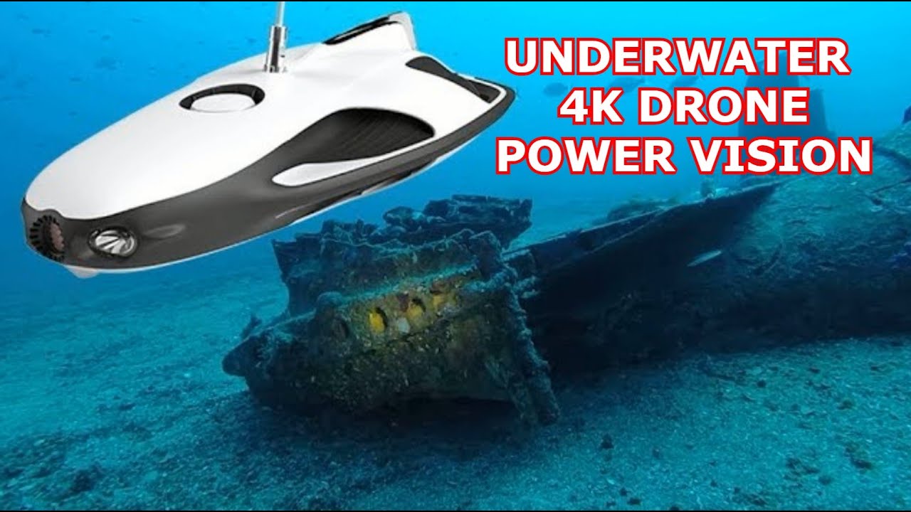 DRONA SUBACVATICA Pescuit PowerVision PRA10 PowerRay Wizard Underwater DRONE 4K UHD ROV+FPV Headset
