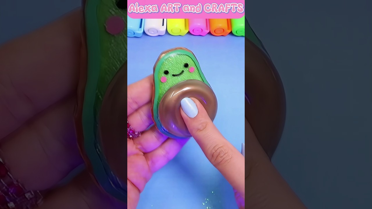 🥑DIY Kawaii Avocado Squishy (Nano Tape Craft!)