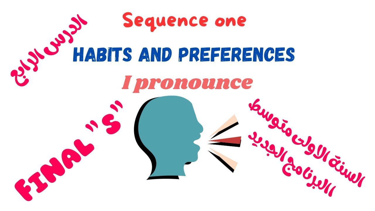 الدرس الرابع I Pronounce