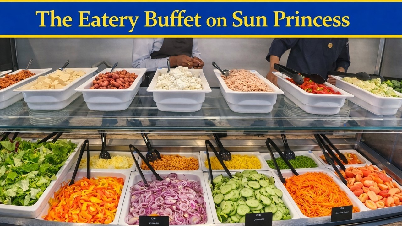 The Eatery Buffet on Sun Princess has EVERYTHING!!