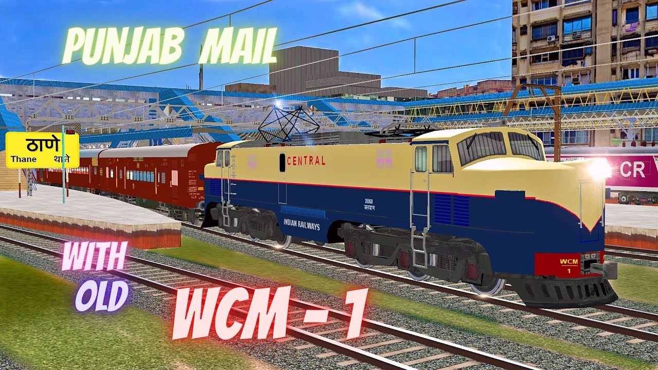 200 Subscribers Special Video !! | Old Punjab Mail with WCM-1 Loco | Mumbai 2020 | Open Rails - MSTS