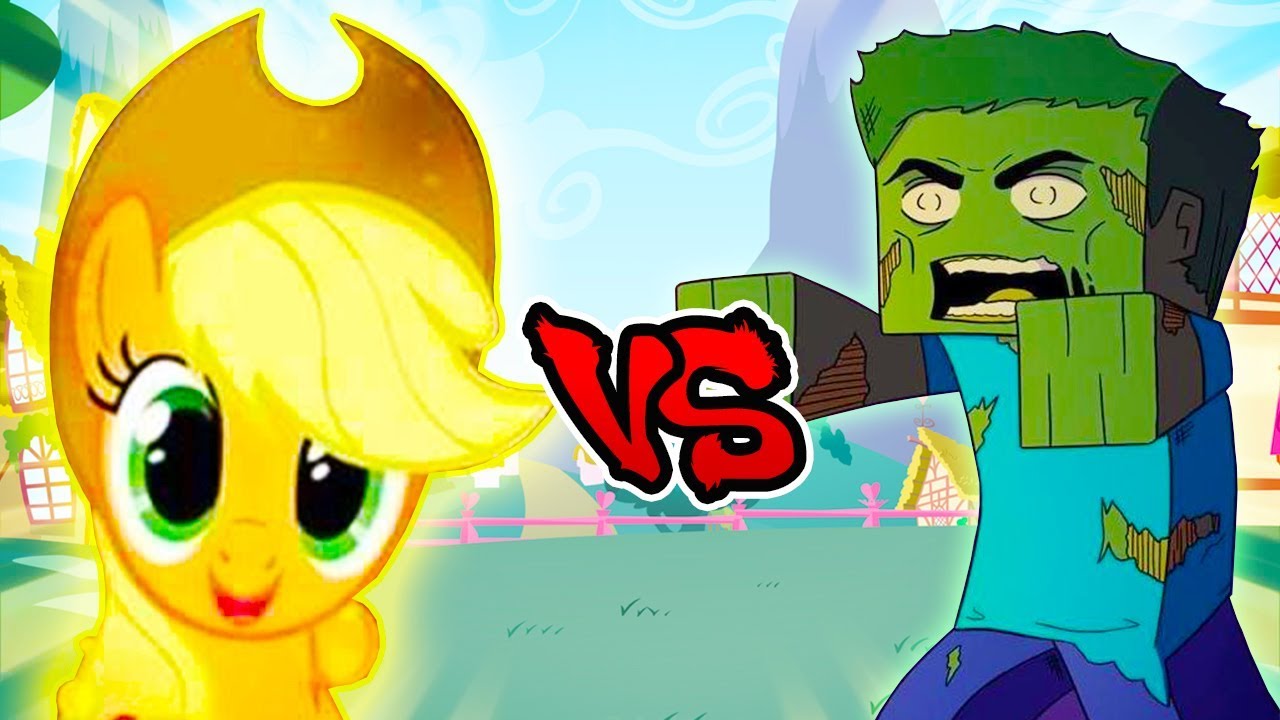 Applejack Vs Minecraft Zombies - Epic Battle - Left 4 dead 2 Gameplay (L4D2 MLP Custom Mod)