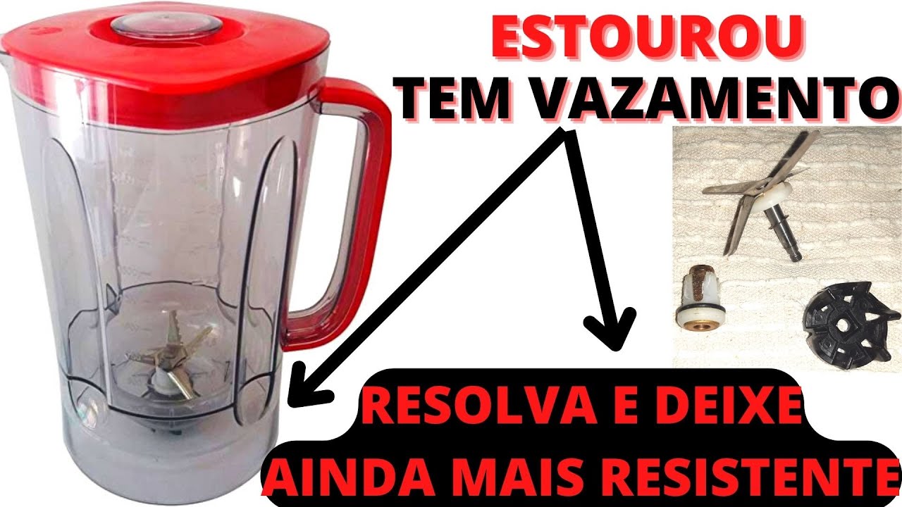Veja como é simples recuperar copo de liquidificador estourado e com vazamento usando está mistura