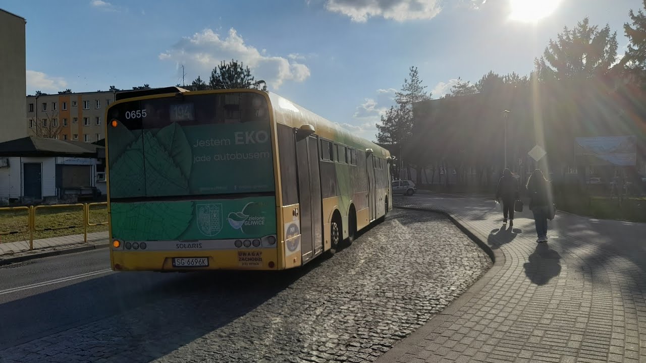 [Linia:194] #0655  {Gliwice Centrum Przesiadkowe-Knurów Kosmonautów} (Solaris Urbino 15 III)