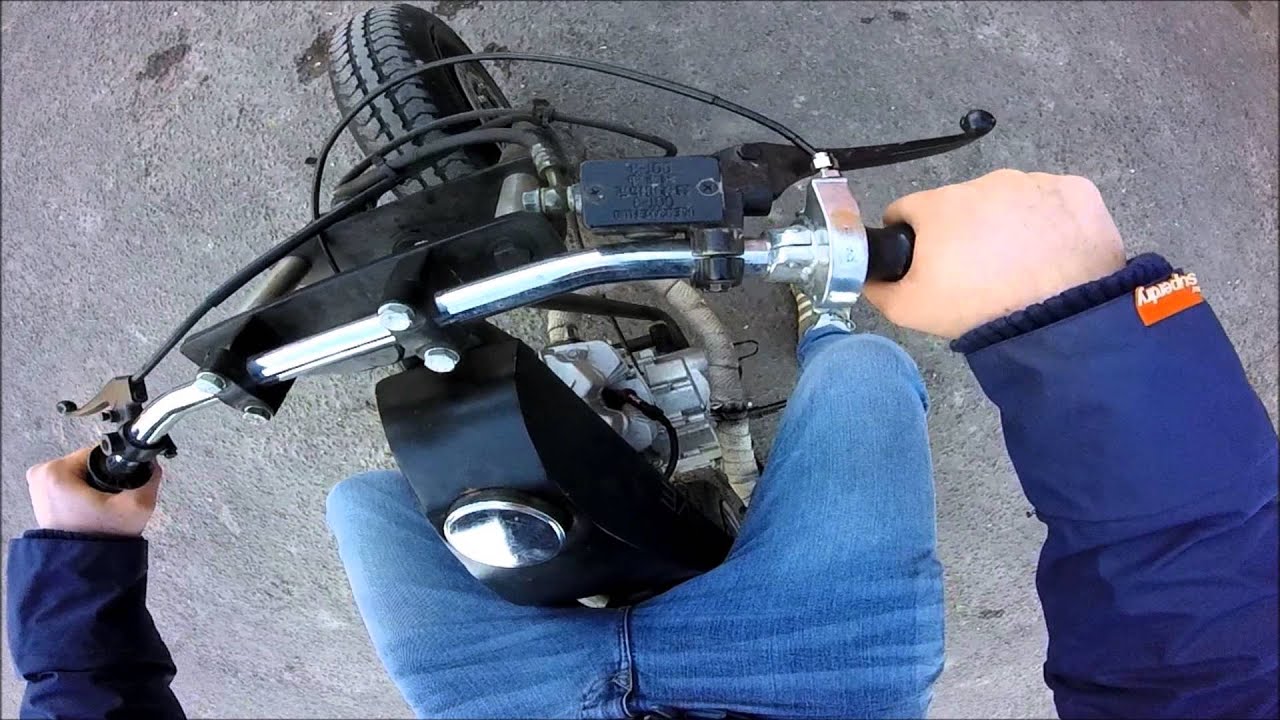 Home Built Mini Bobber Bike :: Cold Start, On-board, GoPro Hero