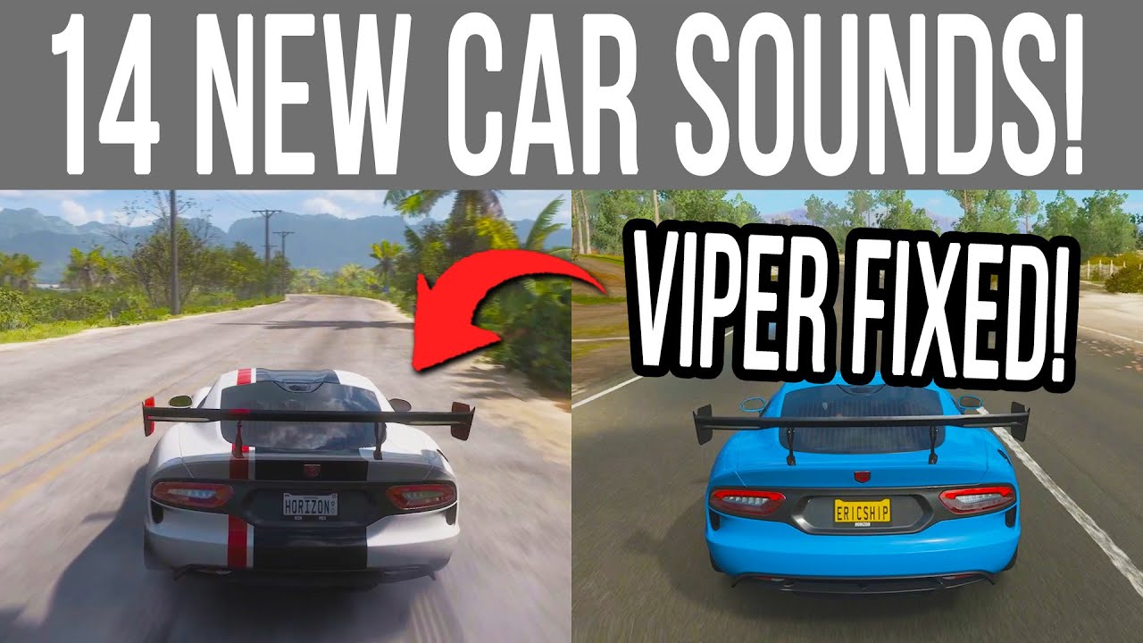 Forza Horizon 5 - 14 NEW EXCLUSIVE CAR SOUND GAMEPLAY NO COMMENTARY vs FH4 & Audible Upgrades!