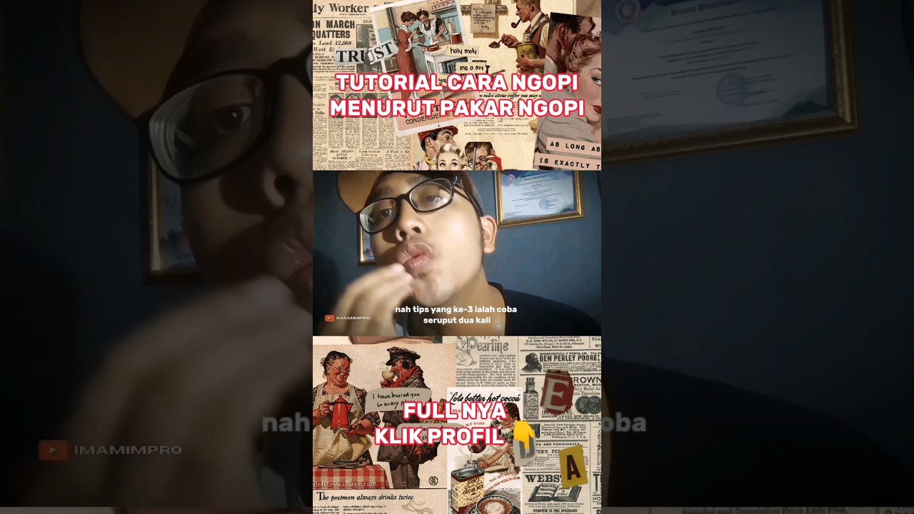 TUTORIAL CARA NGOPI MENURUT PAKAR NGOPI 