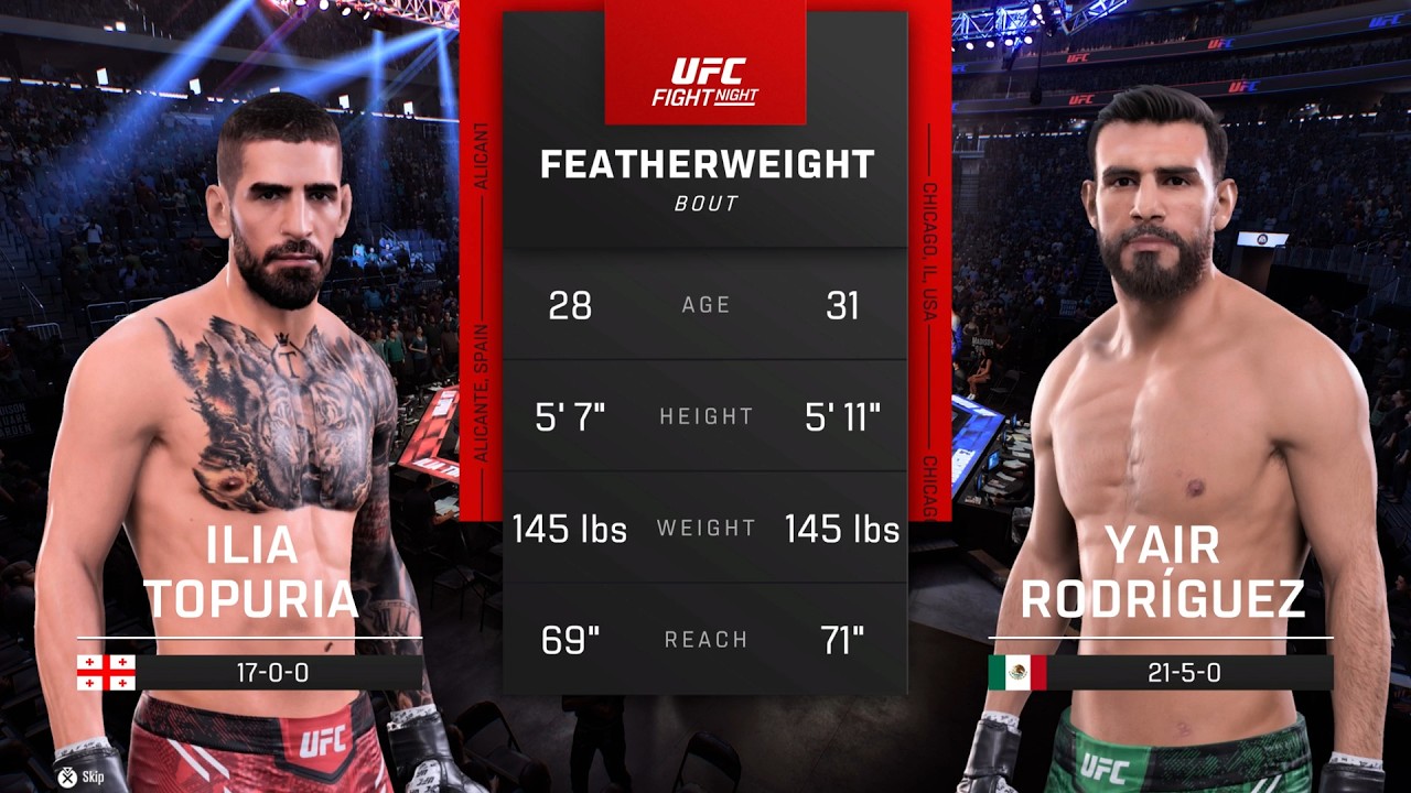 Candy Shop (Topuria) vs Пузолифтер (Rodriguez) - OFC 4: Новое начало - Финал Бой 1 - UFC 5