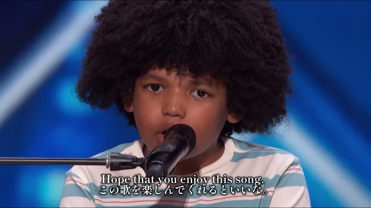 【和英】9歳のジャーニーがオリジナル曲「パラダイス」を歌う | オーディション | AGT2024
