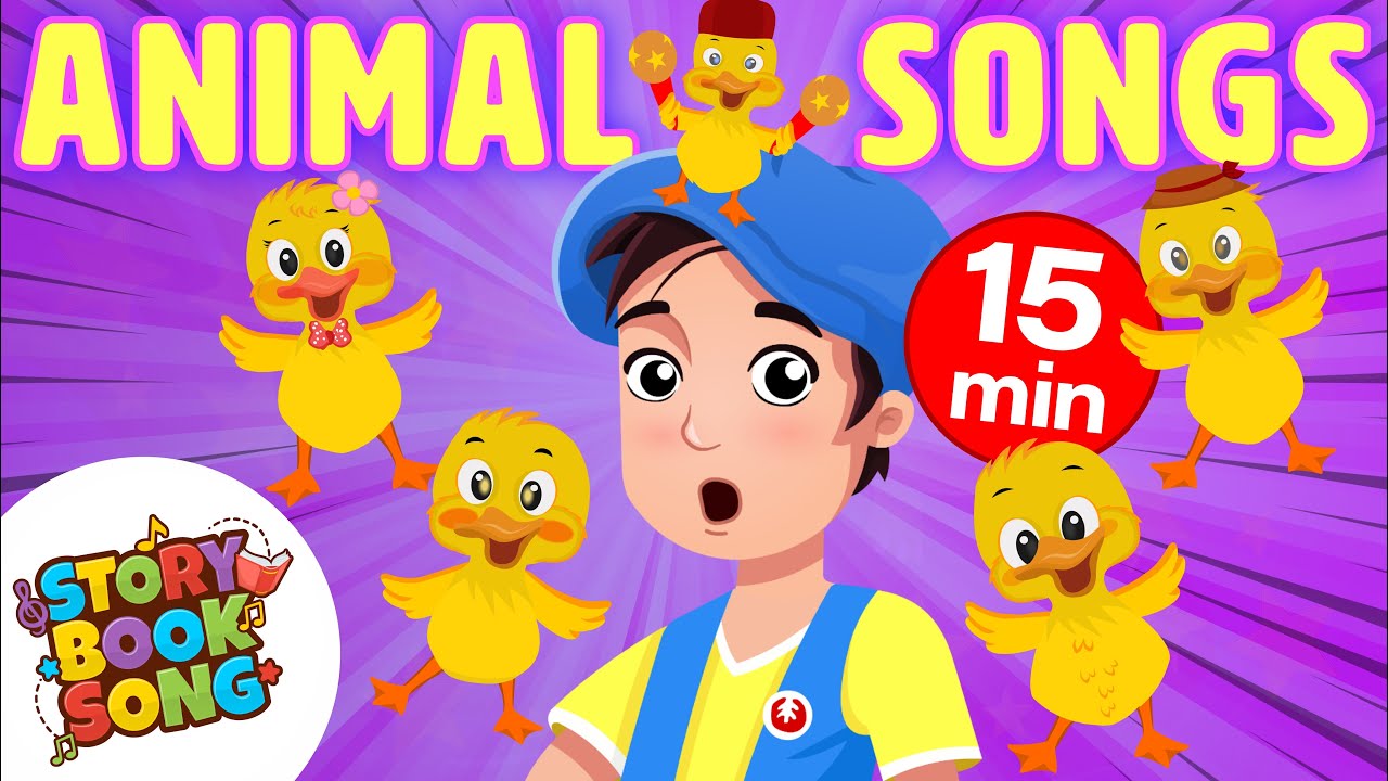 Animal Songs for Kids! 🐥 Sing & Learn with Five Little Ducks