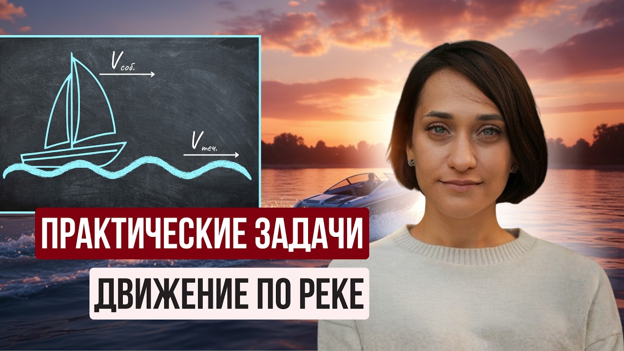 ФИПИ Математика | Задачи на движение по реке | ЕГЭ профиль | ОГЭ | 2026