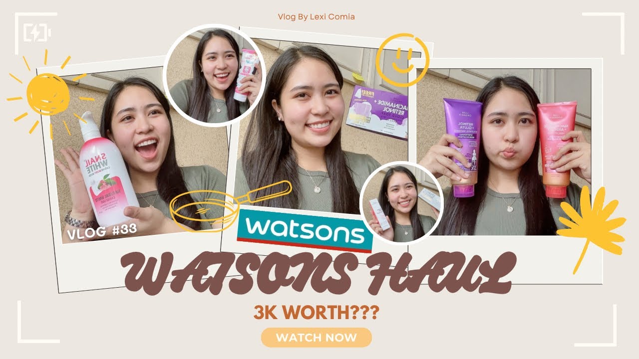 WATSONS HAUL 2025! 🌼 Skincare, Haircare + FREE LOTION SA WATSONS??? 🛍️☘️ | Lexi Comia (Philippines)