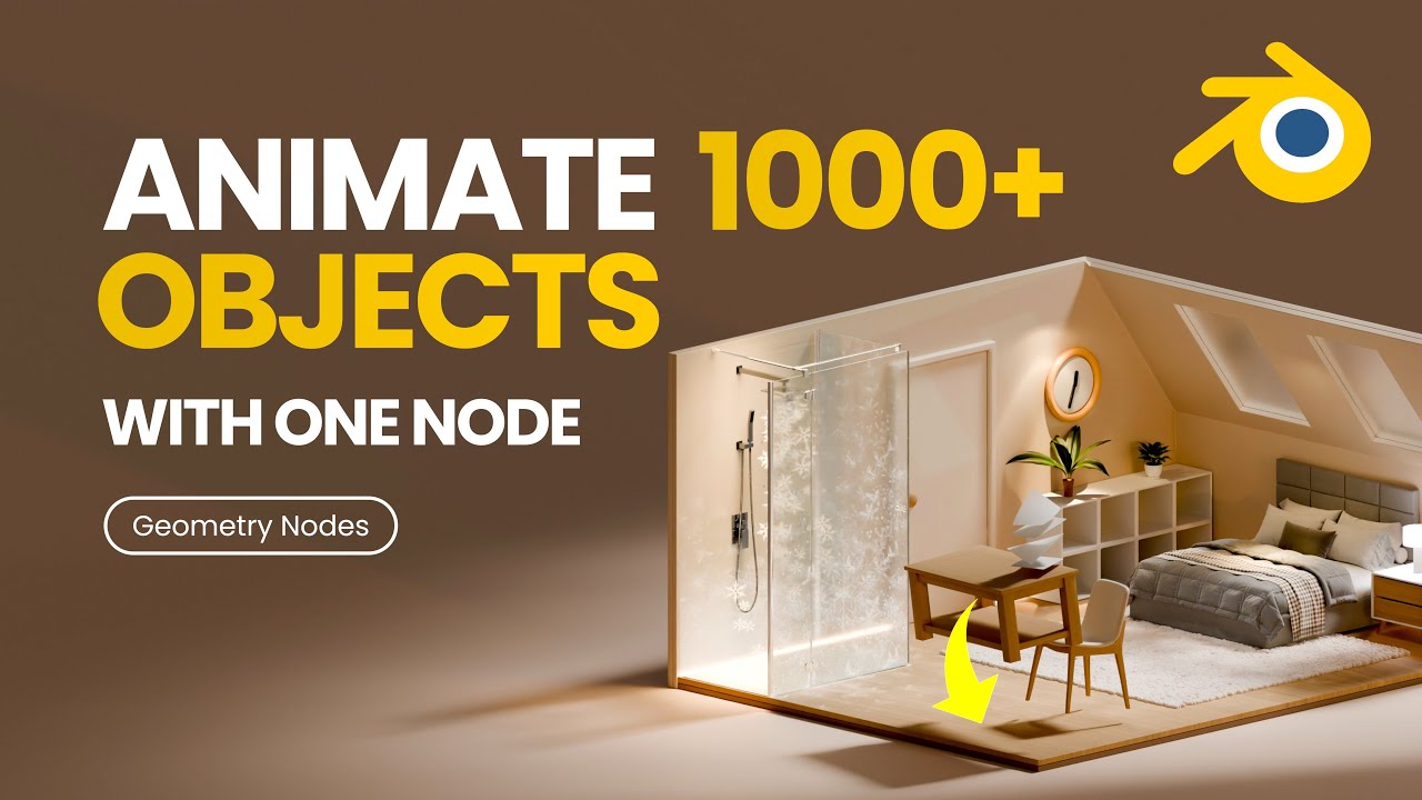 Animate 1000+ Objects At Once in Blender | Geometry Nodes