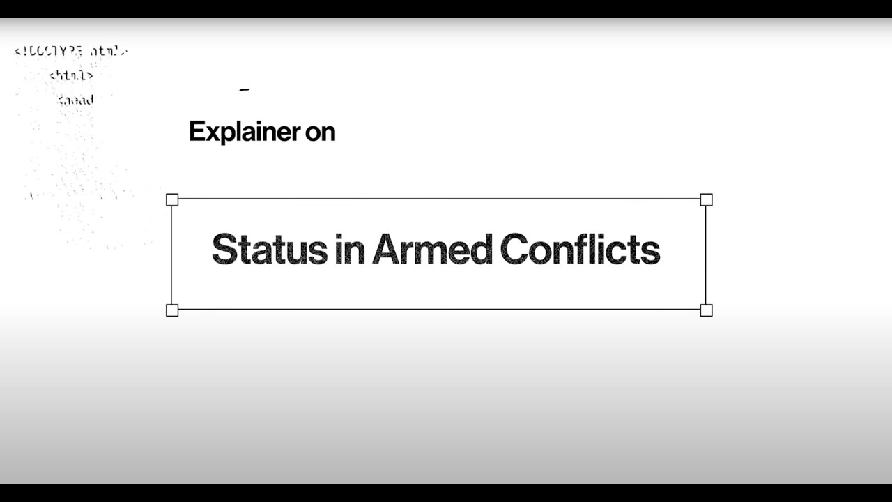 Status in Armed Conflicts