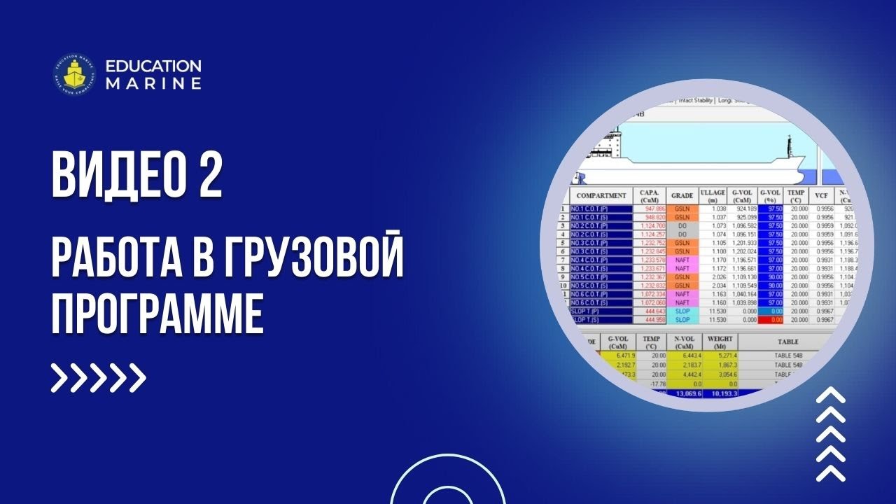 Видео 2. Работа в грузовой программе