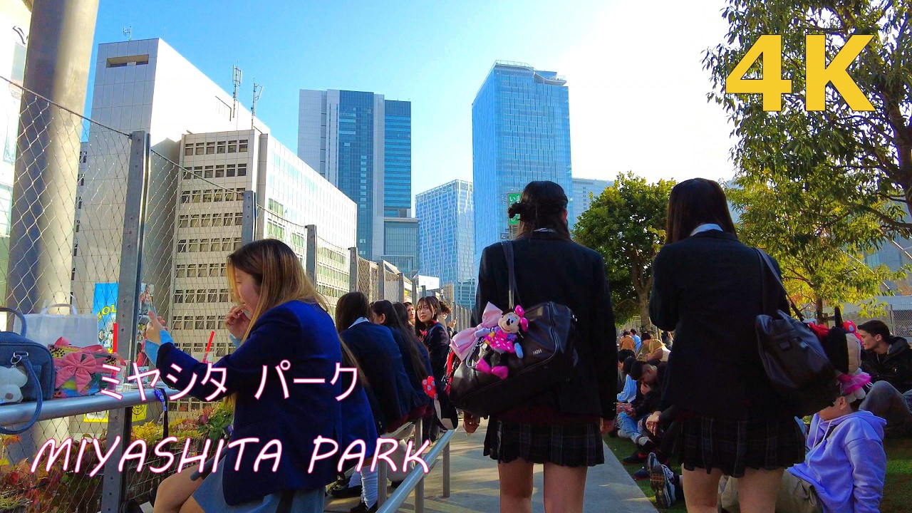 【4k】にぎやかなミヤシタパークを散歩🐶💞 walk in MIYASHITA PARK Tokyo