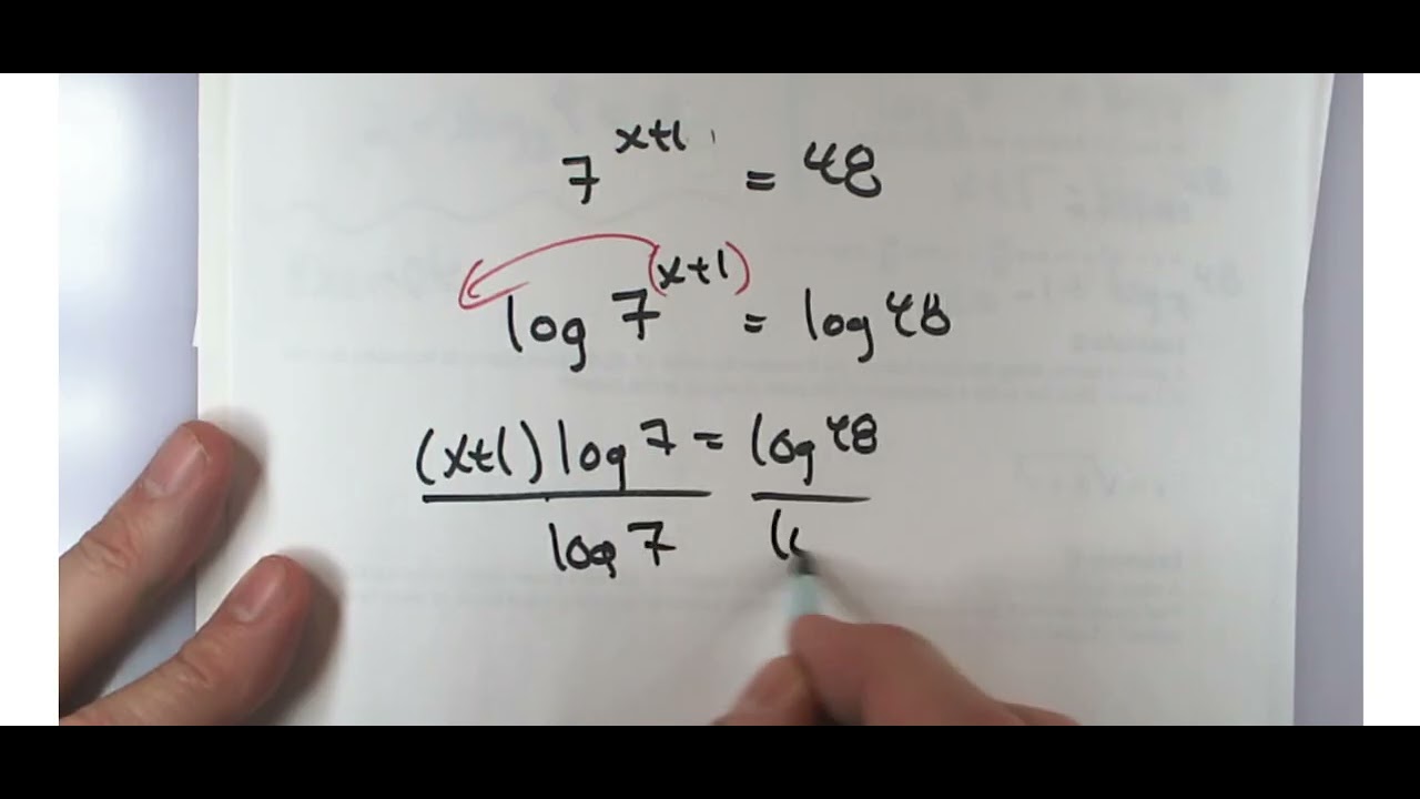 Section 4.5 Exponential & logarithmic Eqna Part 1 (W 2026)
