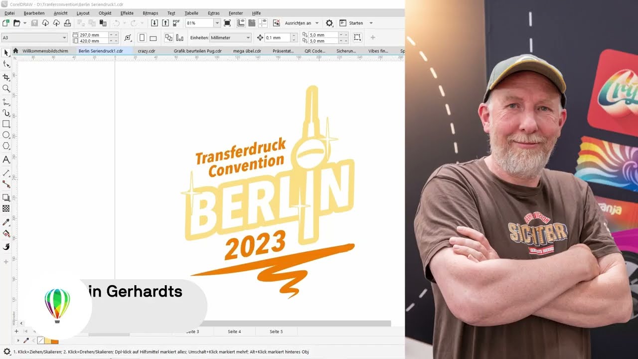 Transferdruck & CorelDRAW - die Werbetechnik Masterclass mit Martin Gerhardts