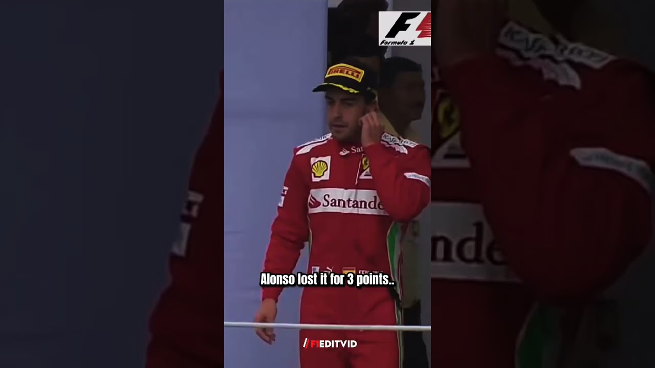 FERNANDO ALONSO PAINFUL CHAMPIONSHIP LOSS WITH FERRARI IN 2012 FORMULA ONE - BRAZILLIAN GP 2012