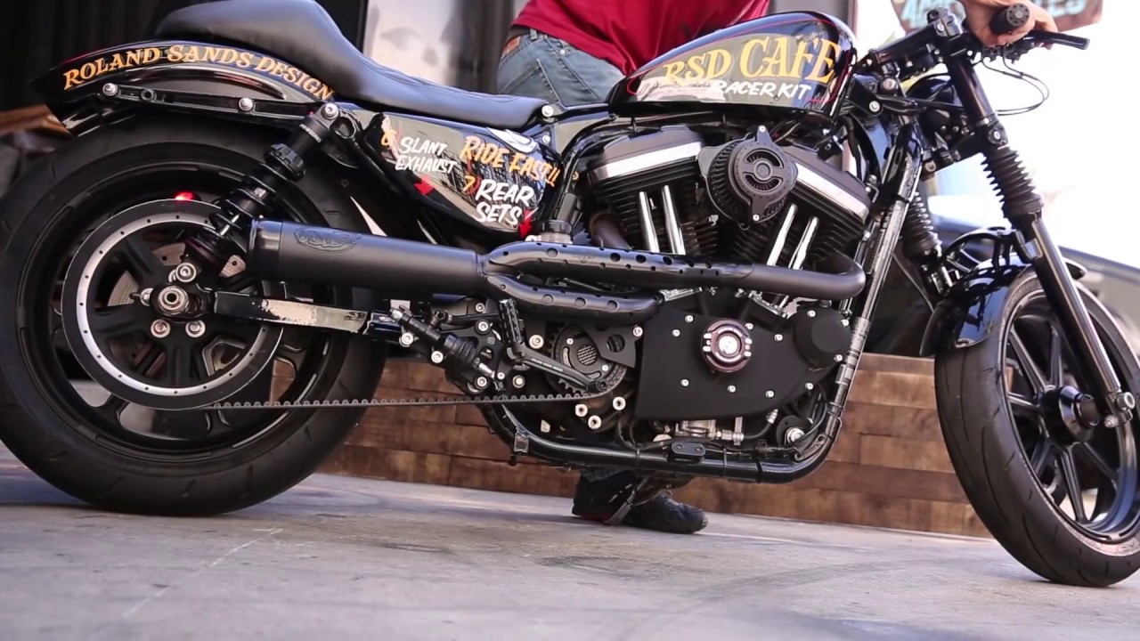 Roland Sands Tracker 2 into 1 High Pipe Sound - Deadbeatcustoms.com