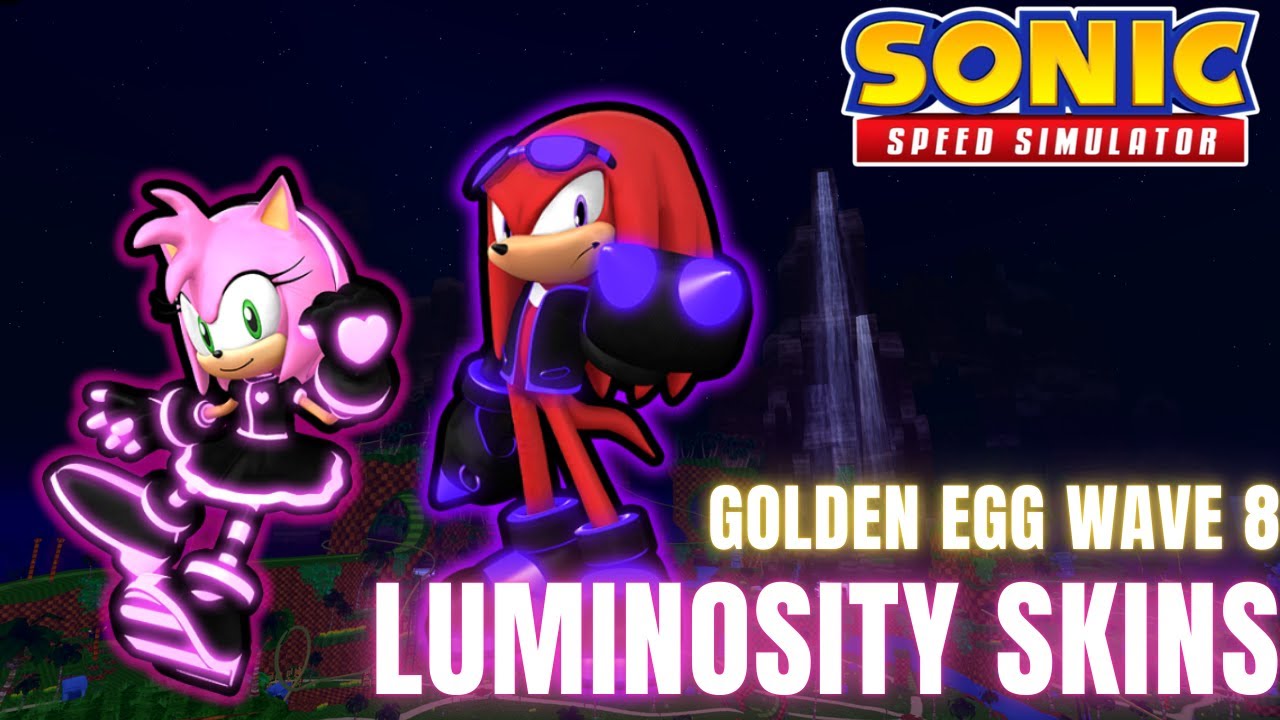 6 Star Luminosity Amy + 6 Star Luminosity Knuckles Golden Egg Wave 8 Breakdown Sonic Speed Simulator