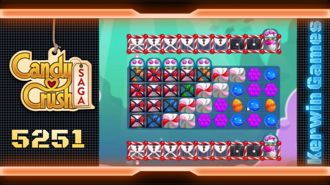 Candy Crush Saga Level 5251 - No Boosters