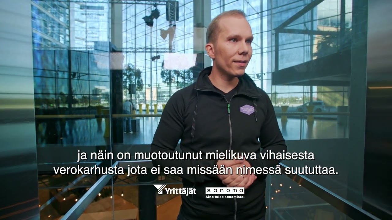 Myyntipuhe-kilpailun finalisti Akseli Leppänen, Kajaanin Tilitaito Oy