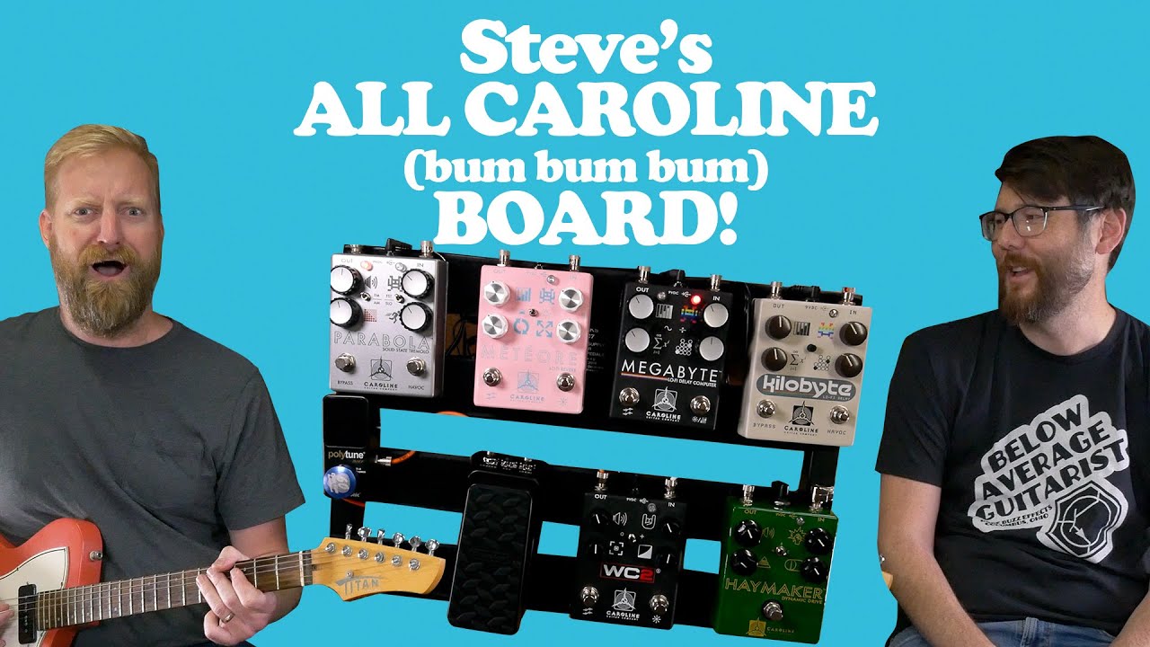 Steves ALL CAROLINE pedal board - Ryan bought one of these while editing this video.
