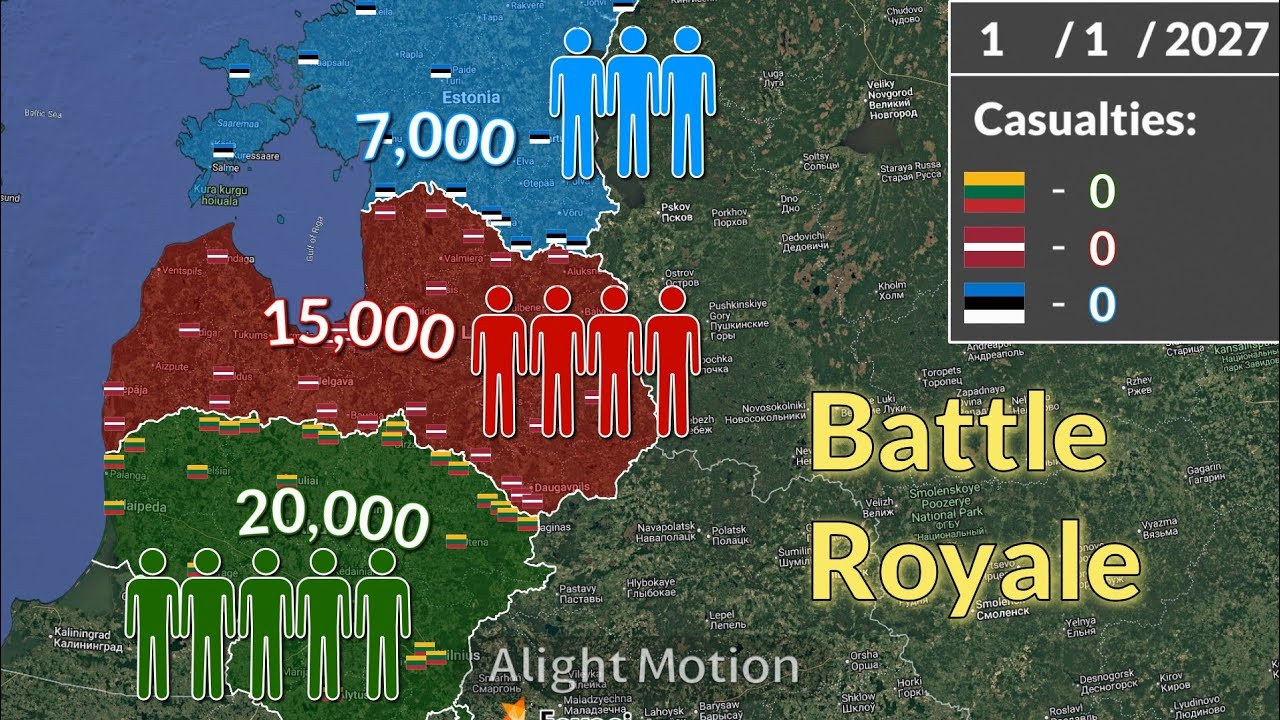 Baltic Battle Royale using Google Earth (Only Fiction!!!)