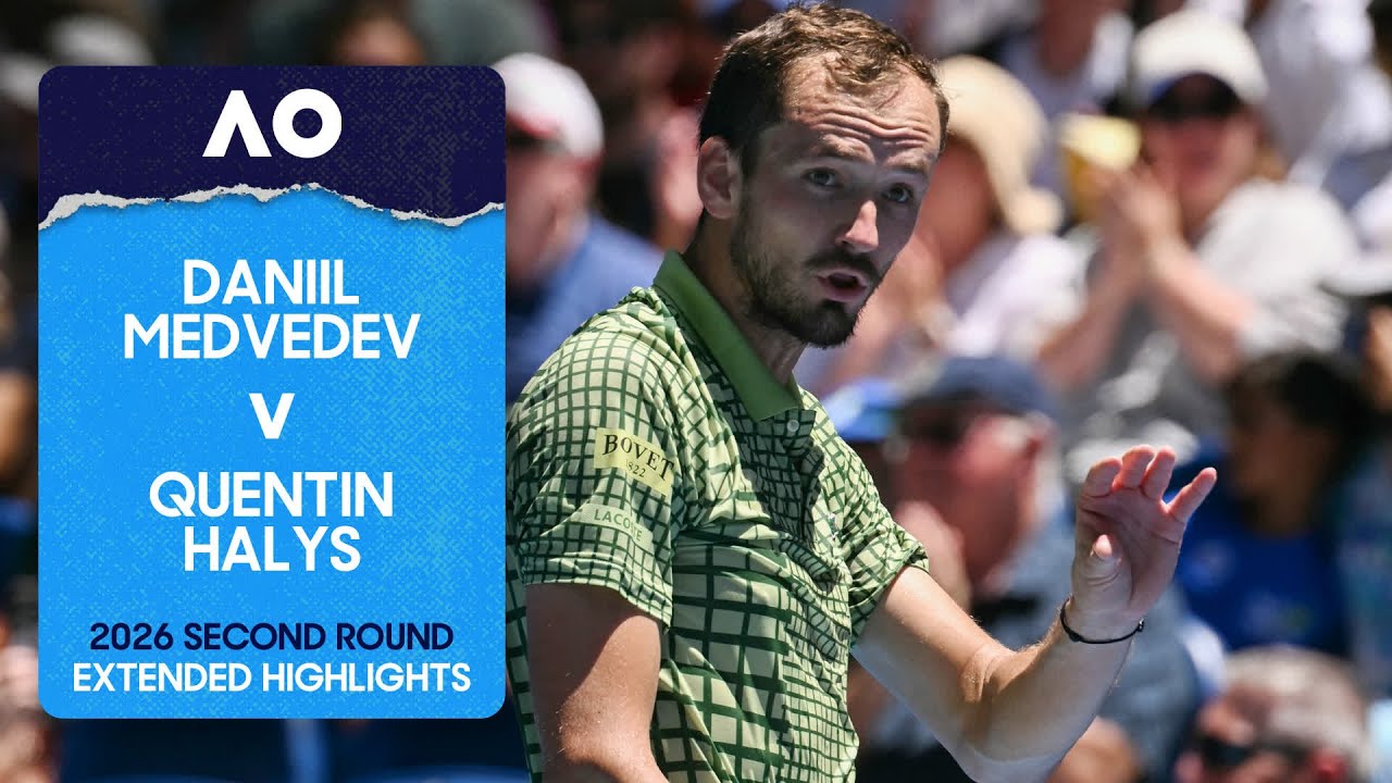 Daniil Medvedev v Quentin Halys Extended Highlights | Australian Open 2026 Second Round