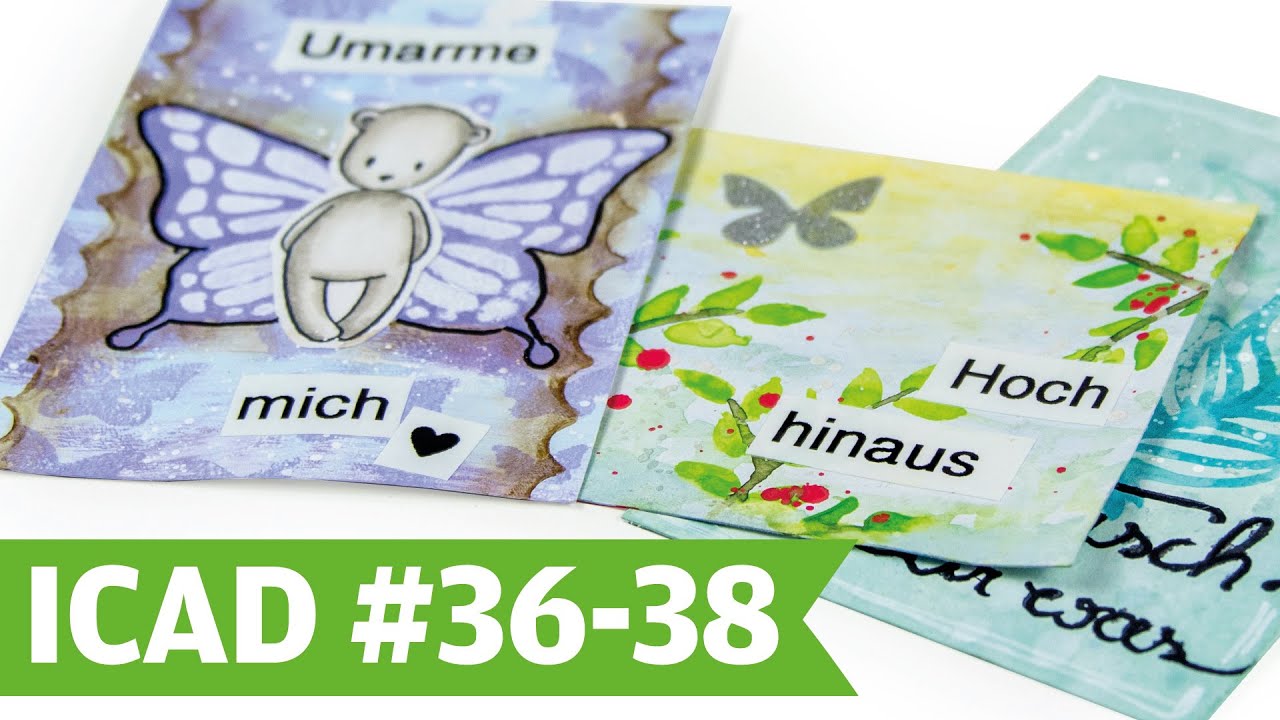 [Art Journal] Index Card A Day #36-38 | Speedpaint