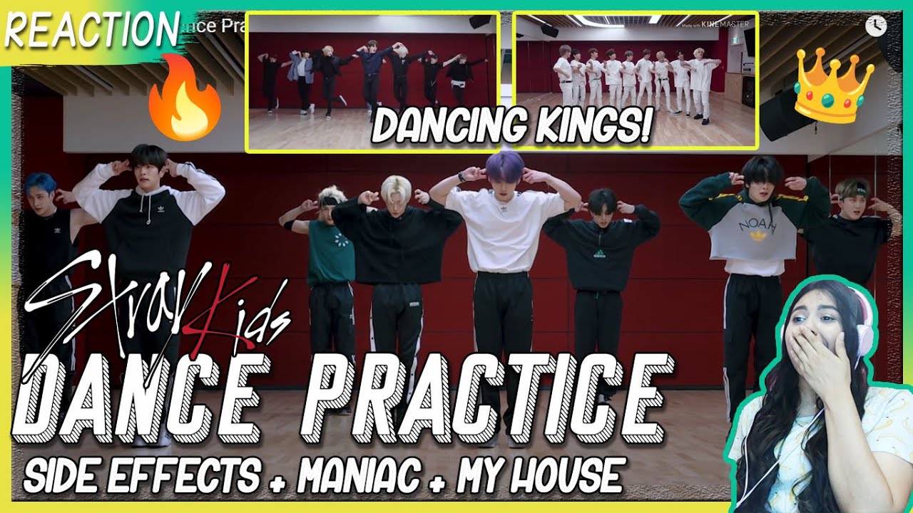 STRAY KIDS Dance Practice REACTION | 🔥 Side Effects + Maniac + My House