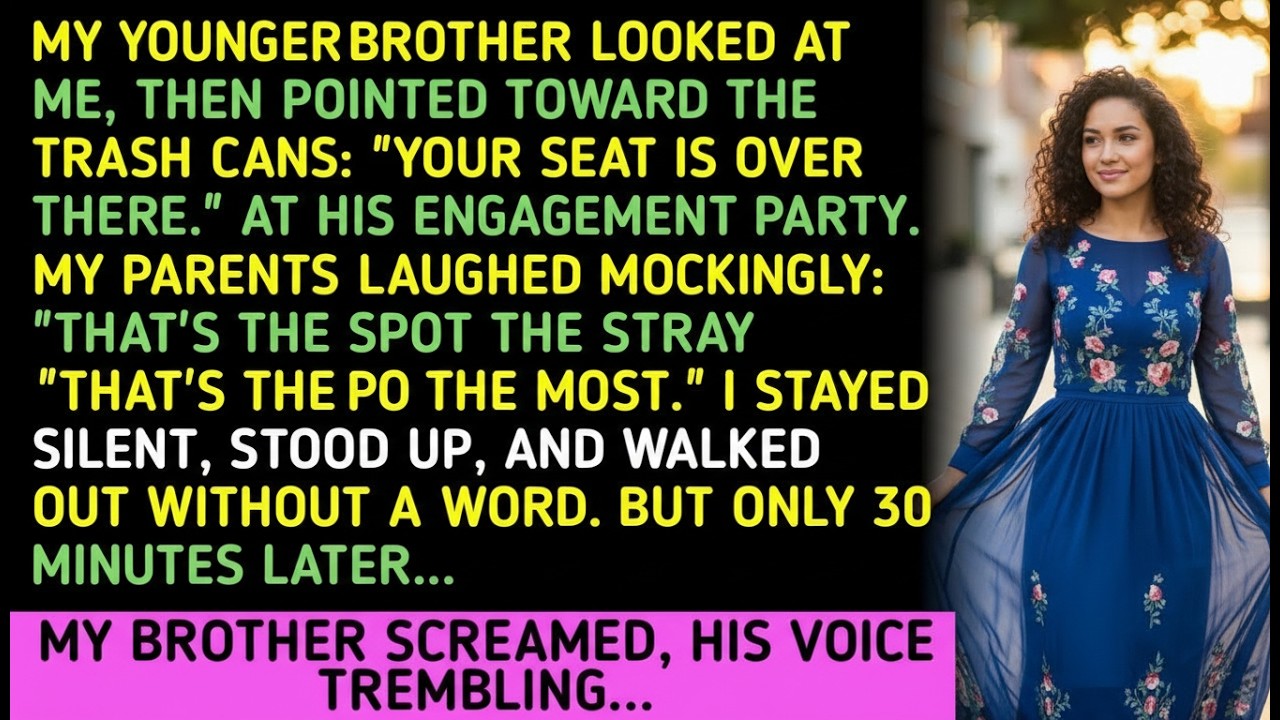 Your Seat Is Over There.” My Younger Brother Pointed at the Trash — But H...