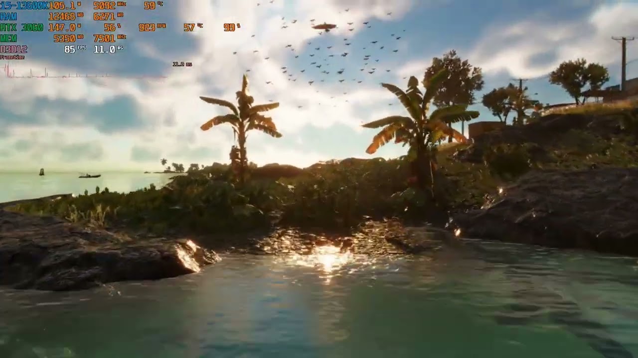 Far Cry 6 || Ultra + Ray Tracing || 1080p || Intel i5 13600K + RTX 3060