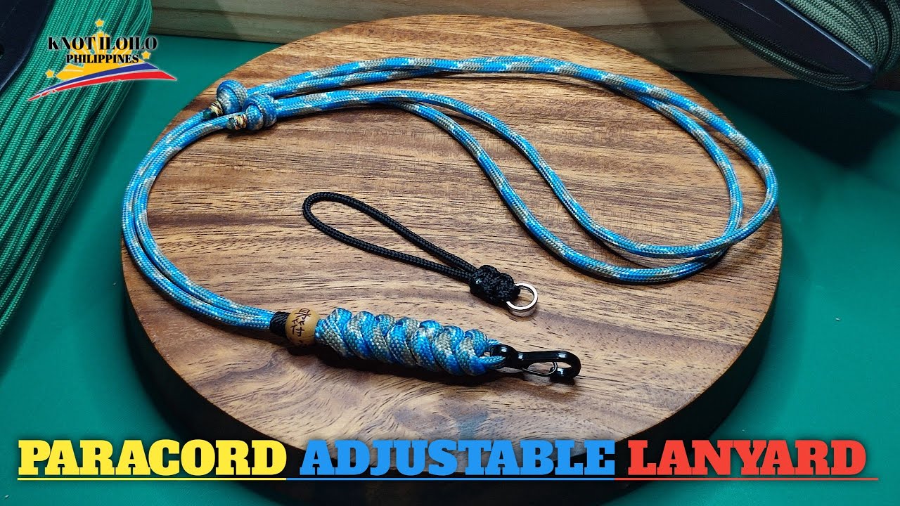 DIY • PARACORD ADJUSTABLE LANYARD   #diy #paracordknots #paracordtutorials #paracord550