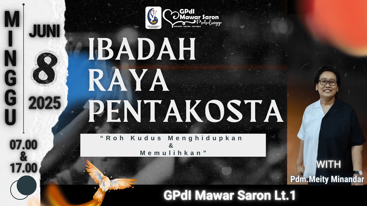 Roh Kudus Menghidupkan & Memulihkan | Hari Raya Pentakosta | Ibadah Raya Pagi | Minggu, 8 Juni 2025