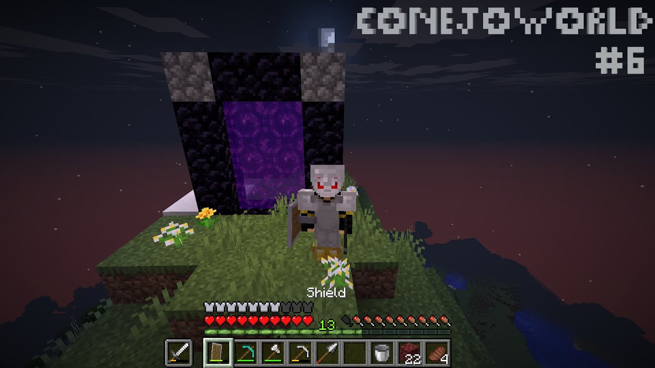 Abrimos el portal al Nether! | ConejoWorld #6